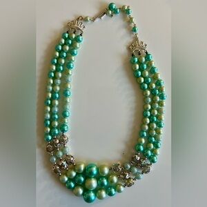 MINT marked JAPAN vintage multi-strand Beaded Necklace